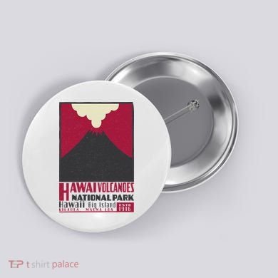 Hawaii Volcanoe National Park Button