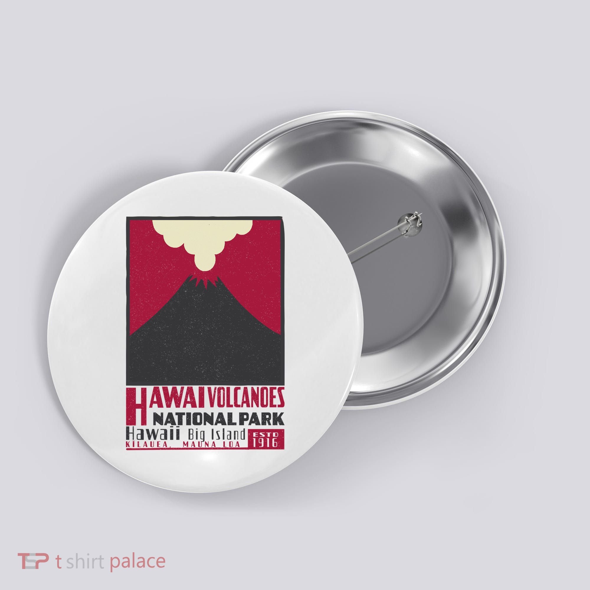 Hawaii Volcanoe National Park Button