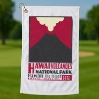 Hawaii Volcanoe National Park Golf Towel thumb 1