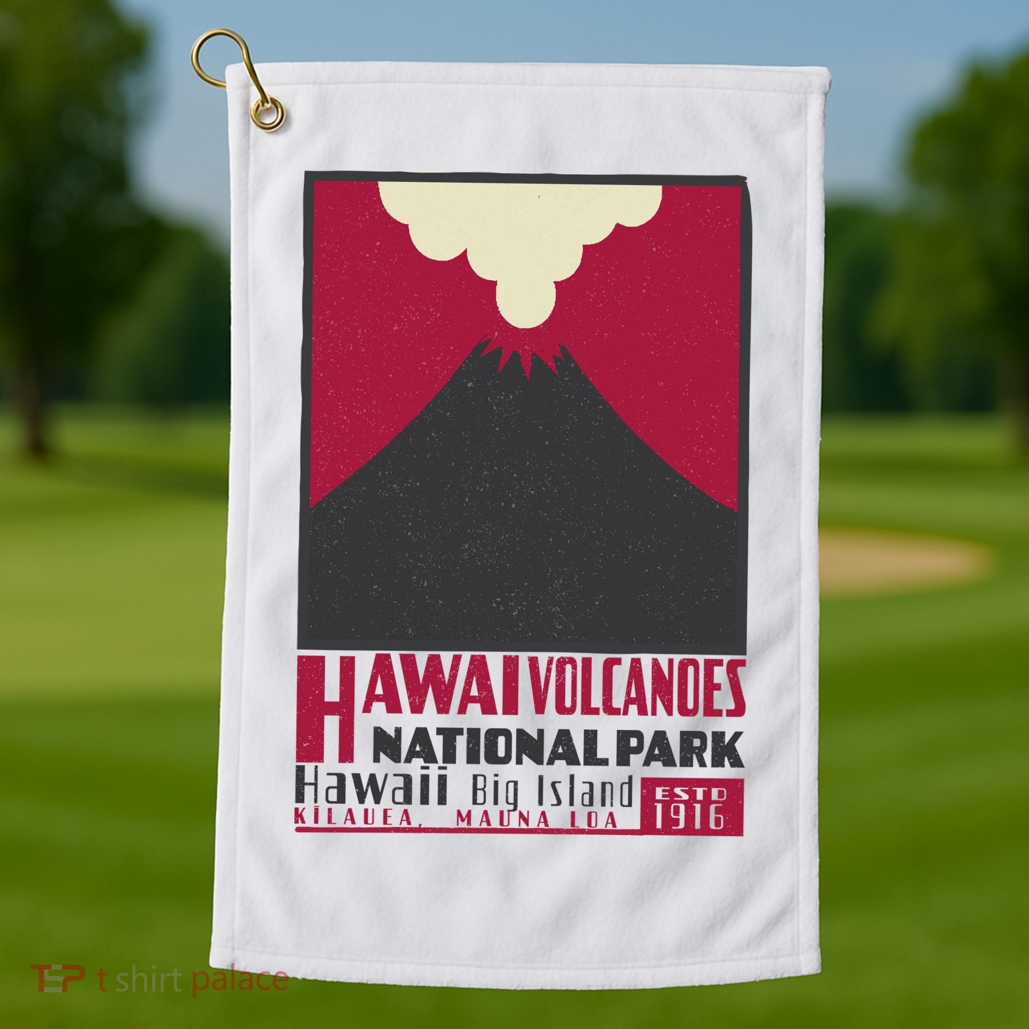 Hawaii Volcanoe National Park Golf Towel