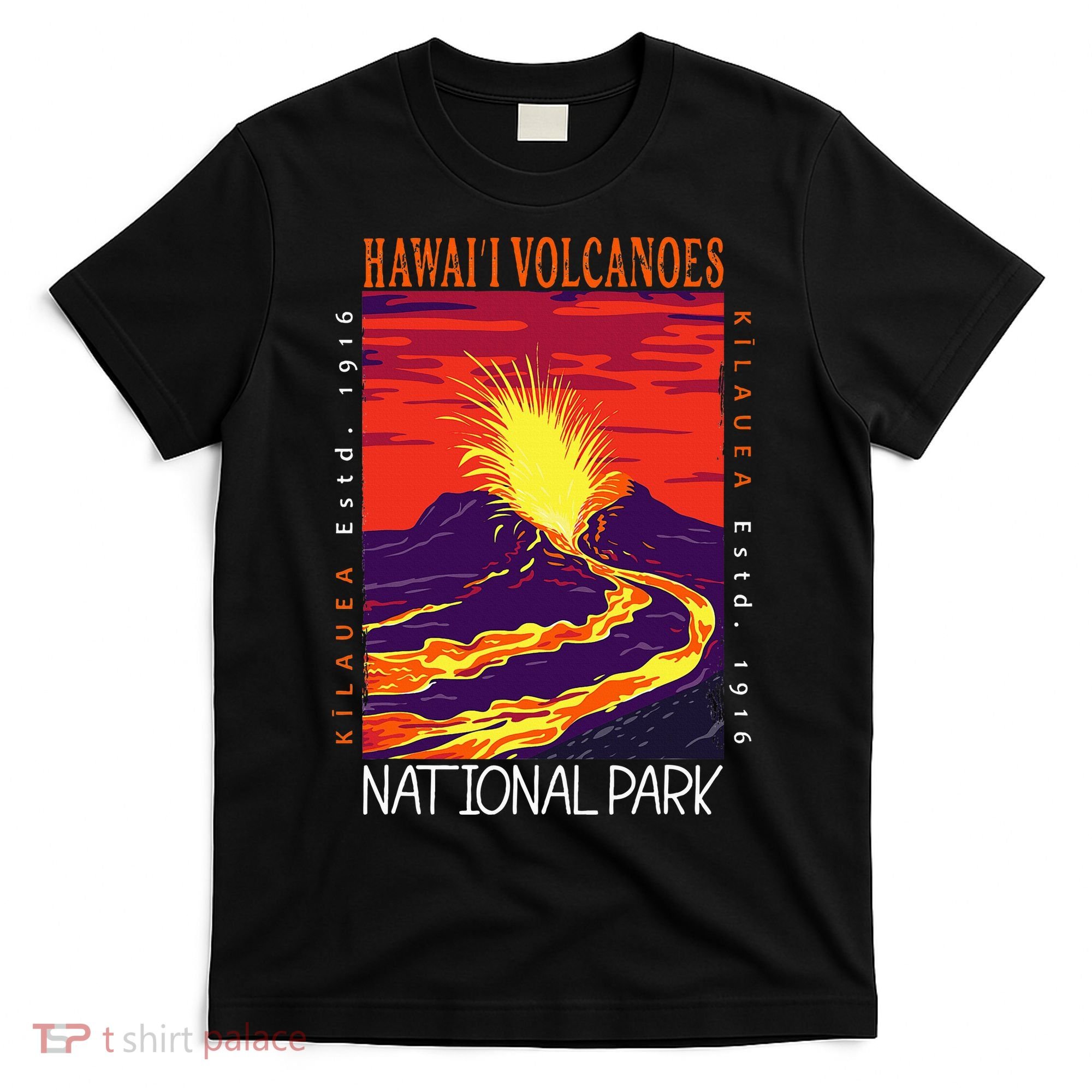 Hawaii Volcanoes National Park Kilauea Volcano Vintage T-Shirt