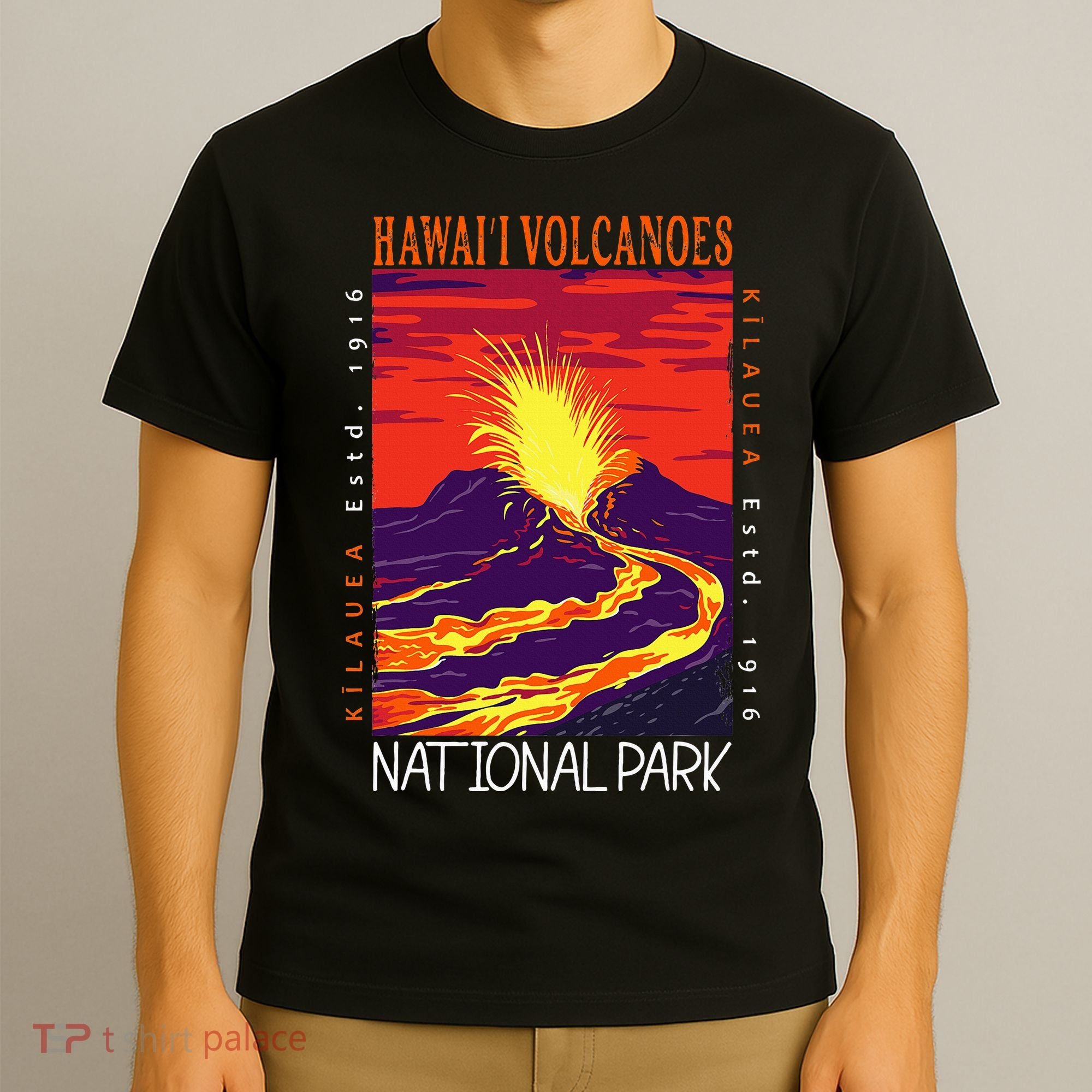Hawaii Volcanoes National Park Kilauea Volcano Vintage T-Shirt