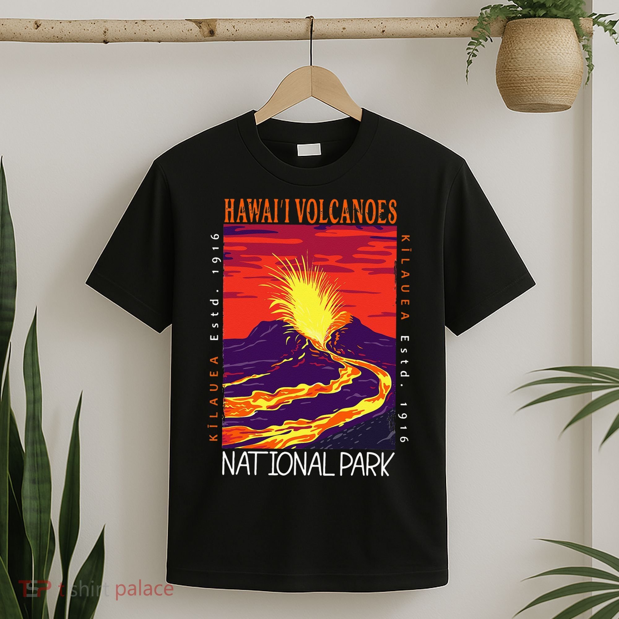 Hawaii Volcanoes National Park Kilauea Volcano Vintage T-Shirt