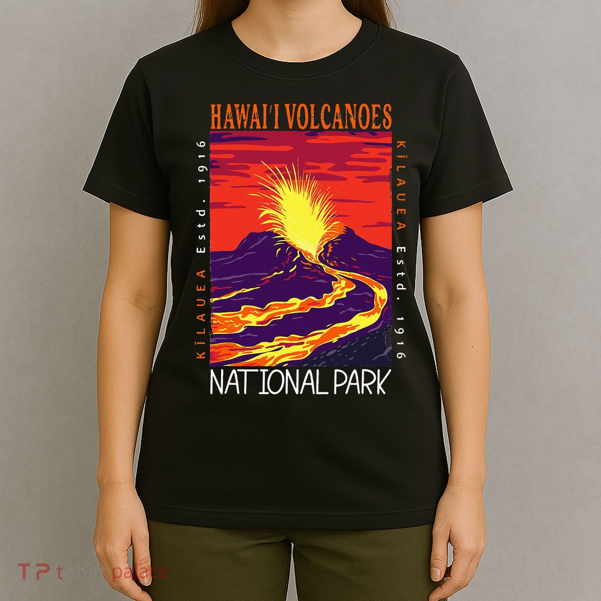 Hawaii Volcanoes National Park Kilauea Volcano Vintage T-Shirt