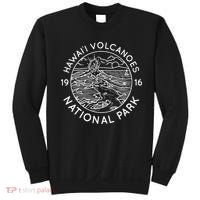 Hawaii Volcanoes National Park Cool White Line Art Outdoor Sweatshirt thumb 0