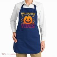 Halloween Vibes Pumpkin Halloween Quote Apron thumb 2