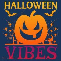 Halloween Vibes Pumpkin Halloween Quote T-Shirt thumb 7