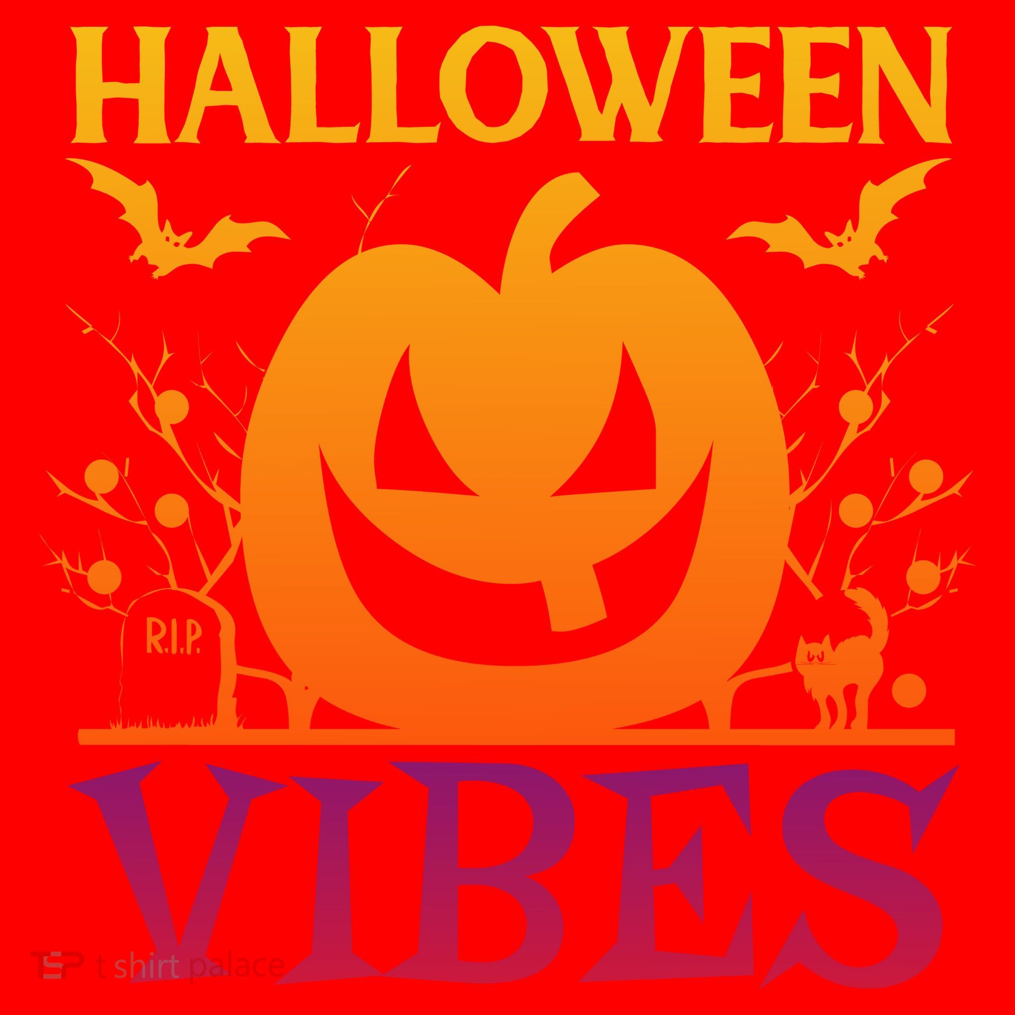 Halloween Vibes Pumpkin Halloween Quote Santa Hat