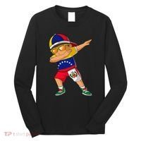 Half Venezuelan Peruvian Venezuela Peru Flag Long Sleeve Shirt thumb 0