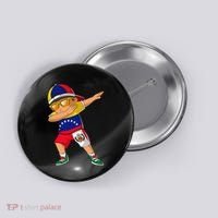 Half Venezuelan Peruvian Venezuela Peru Flag Button thumb 0
