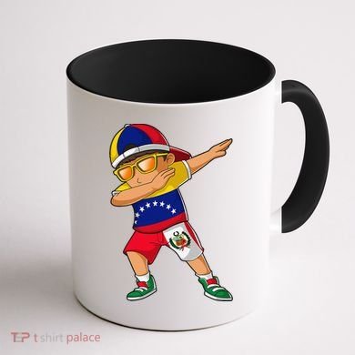 Half Venezuelan Peruvian Venezuela Peru Flag Coffee Mug back
