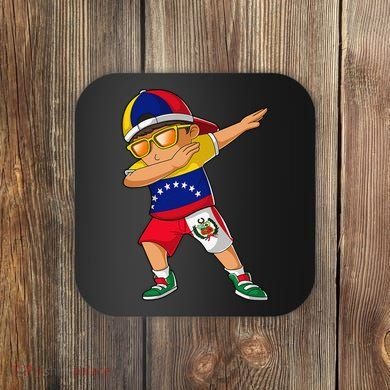 Half Venezuelan Peruvian Venezuela Peru Flag Coaster