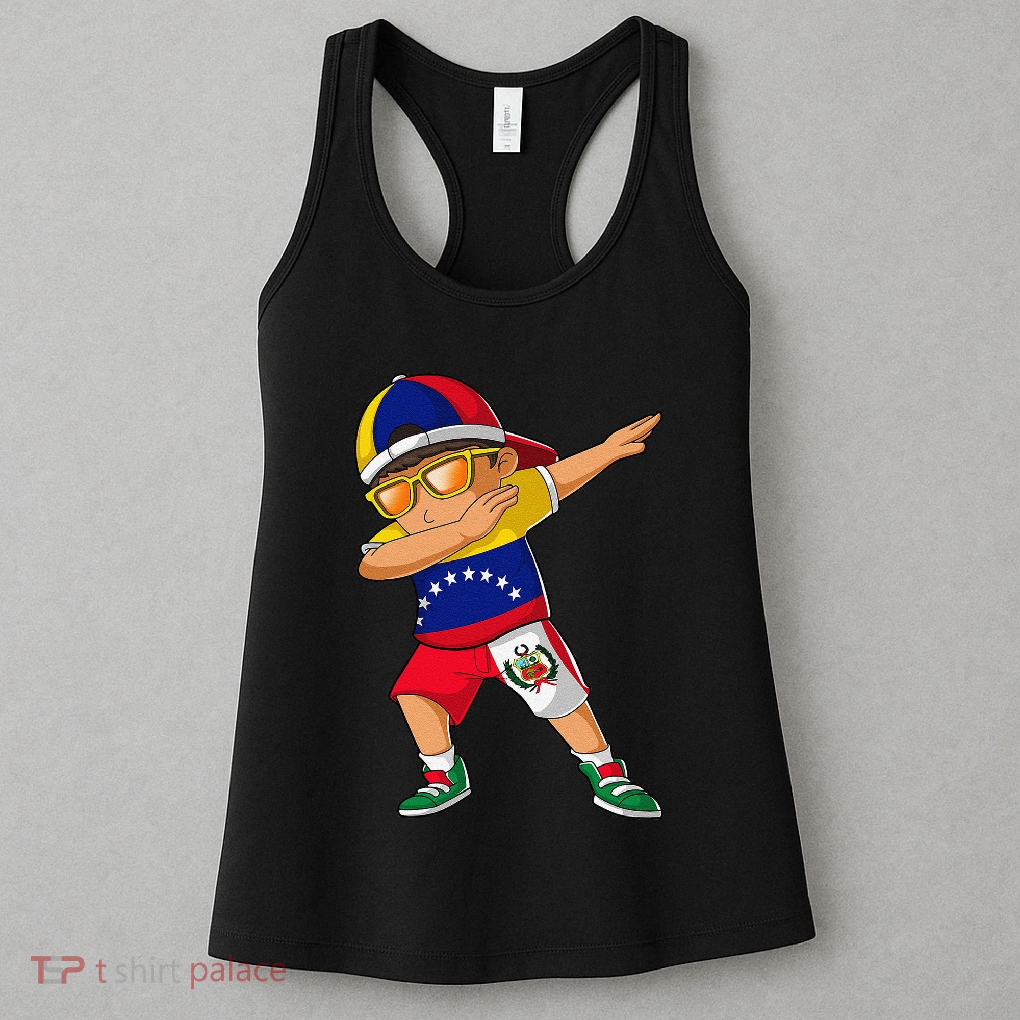 Half Venezuelan Peruvian Venezuela Peru Flag Women's Tank Top