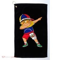 Half Venezuelan Peruvian Venezuela Peru Flag Golf Towel thumb 0