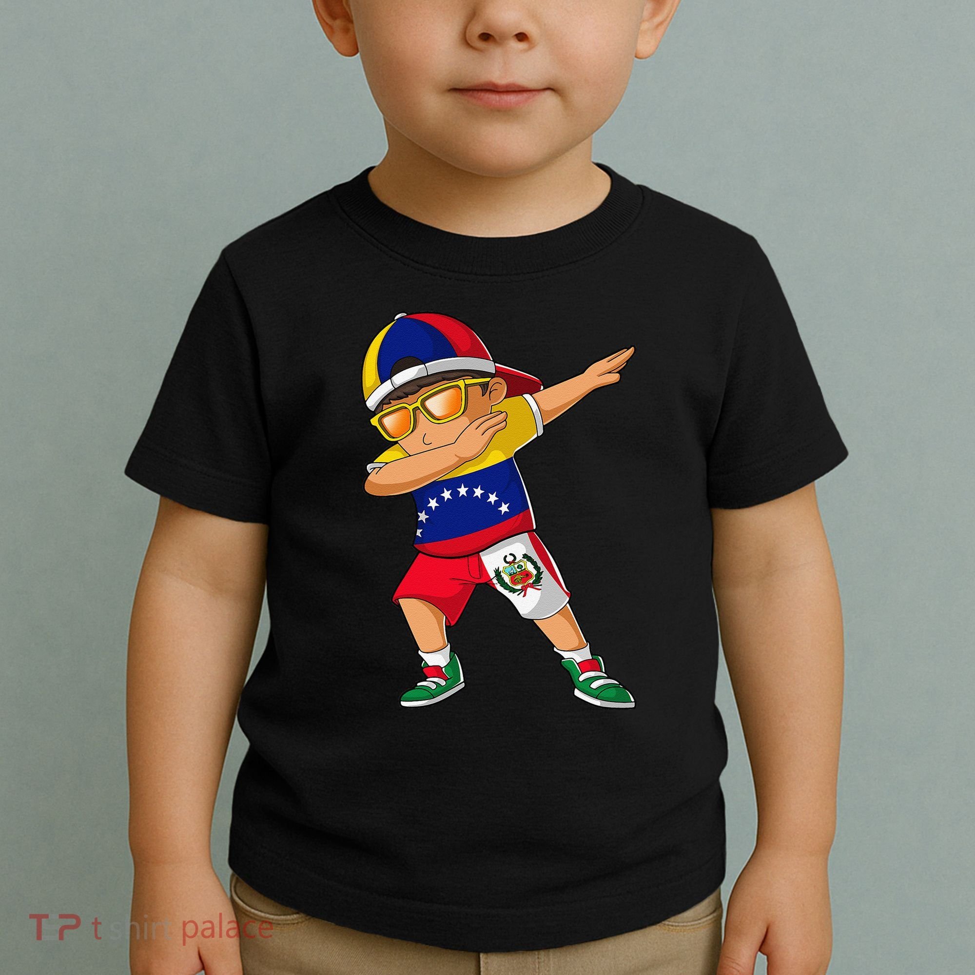 Half Venezuelan Peruvian Venezuela Peru Flag Toddler T-Shirt