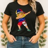 Half Venezuelan Peruvian Venezuela Peru Flag Women's T-Shirt thumb 2