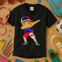 Half Venezuelan Peruvian Venezuela Peru Flag Kids T-Shirt thumb 3