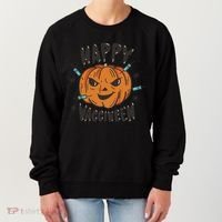 Happy Vacciween Pumpkin Women's Sweatshirt thumb 0