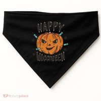 Happy Vacciween Pumpkin USA-Made Doggie Bandana thumb 0