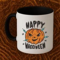 Happy Vacciween Pumpkin Coffee Mug thumb 2