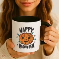 Happy Vacciween Pumpkin Coffee Mug thumb 3