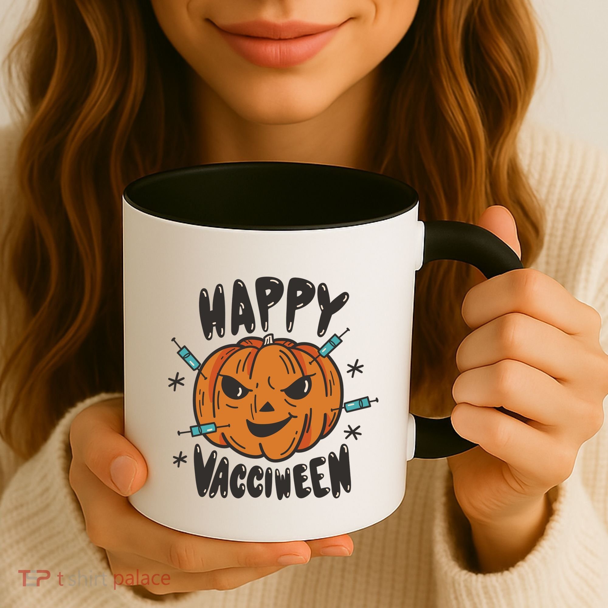 Happy Vacciween Pumpkin Coffee Mug