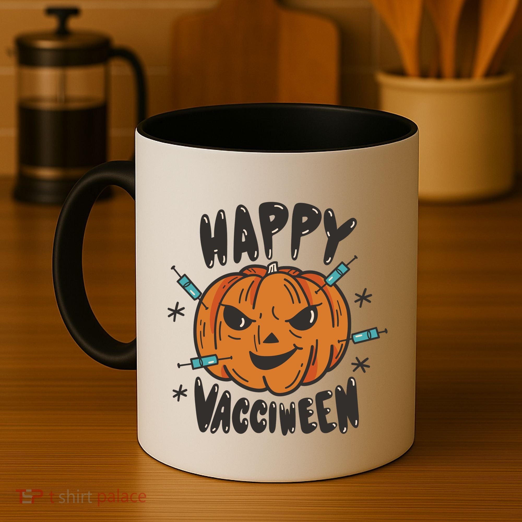 Happy Vacciween Pumpkin Coffee Mug