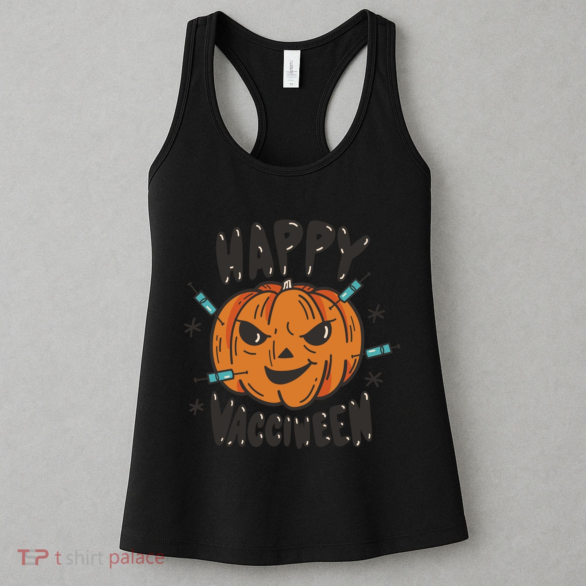 Happy Vacciween Pumpkin Women's Tank Top