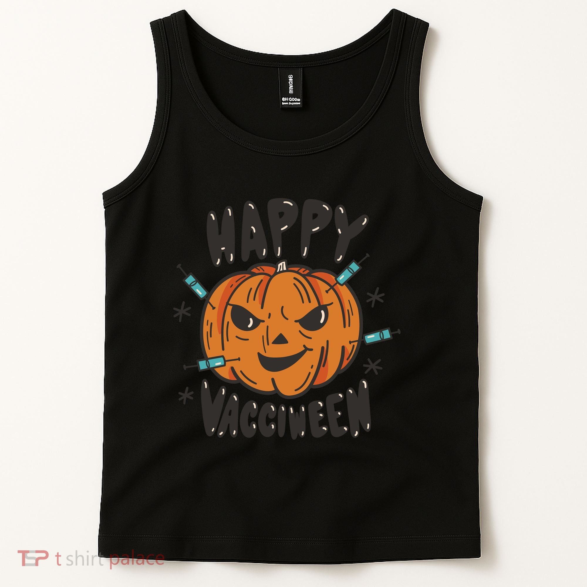 Happy Vacciween Pumpkin Tank Top