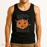 Happy Vacciween Pumpkin Tank Top thumb 3