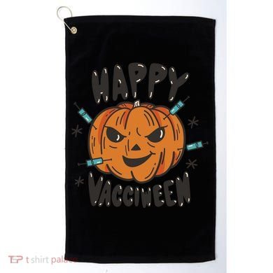 Happy Vacciween Pumpkin Golf Towel