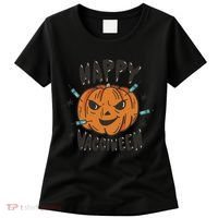 Happy Vacciween Pumpkin Women's T-Shirt thumb 0