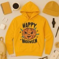 Happy Vacciween Pumpkin Hoodie thumb 3