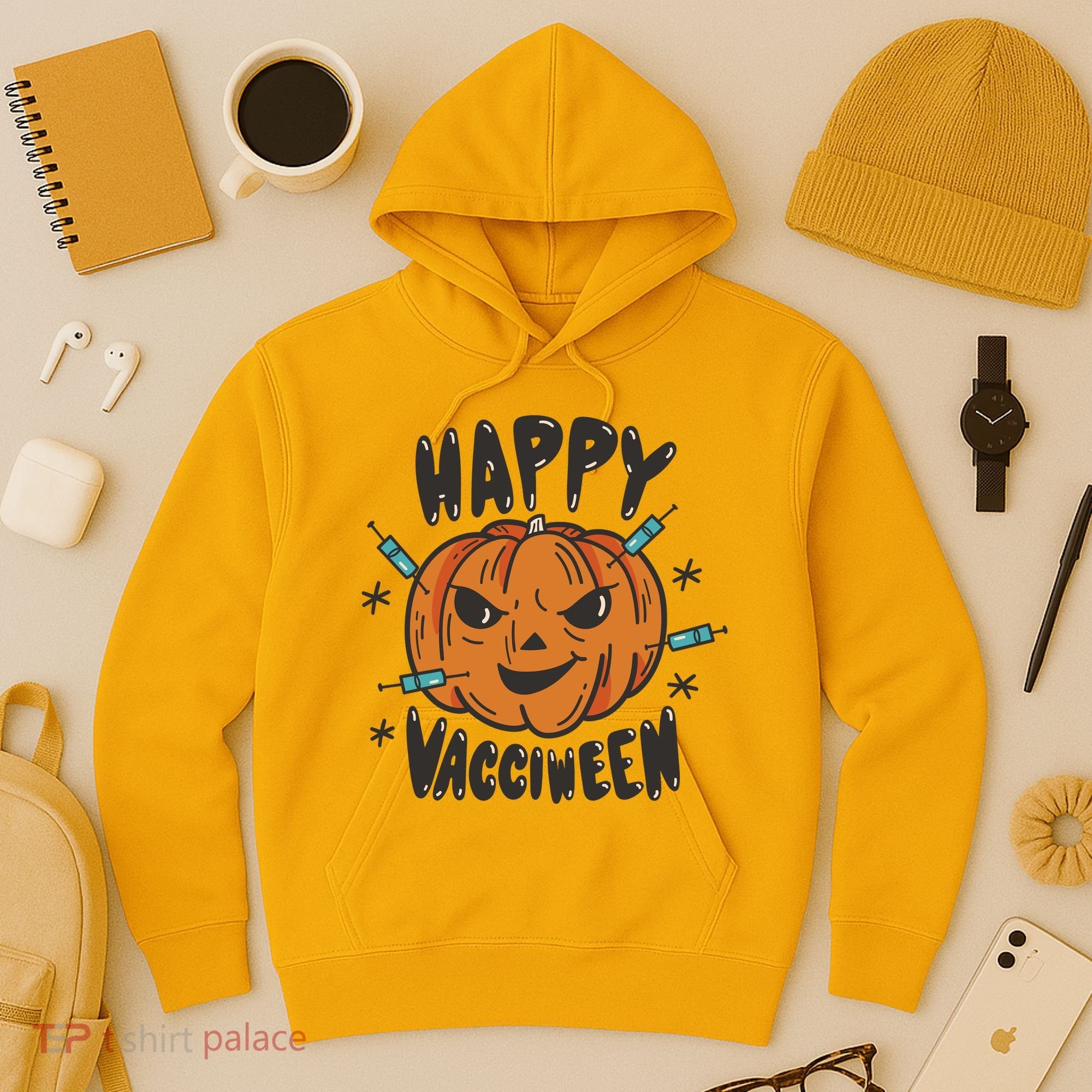 Happy Vacciween Pumpkin Hoodie