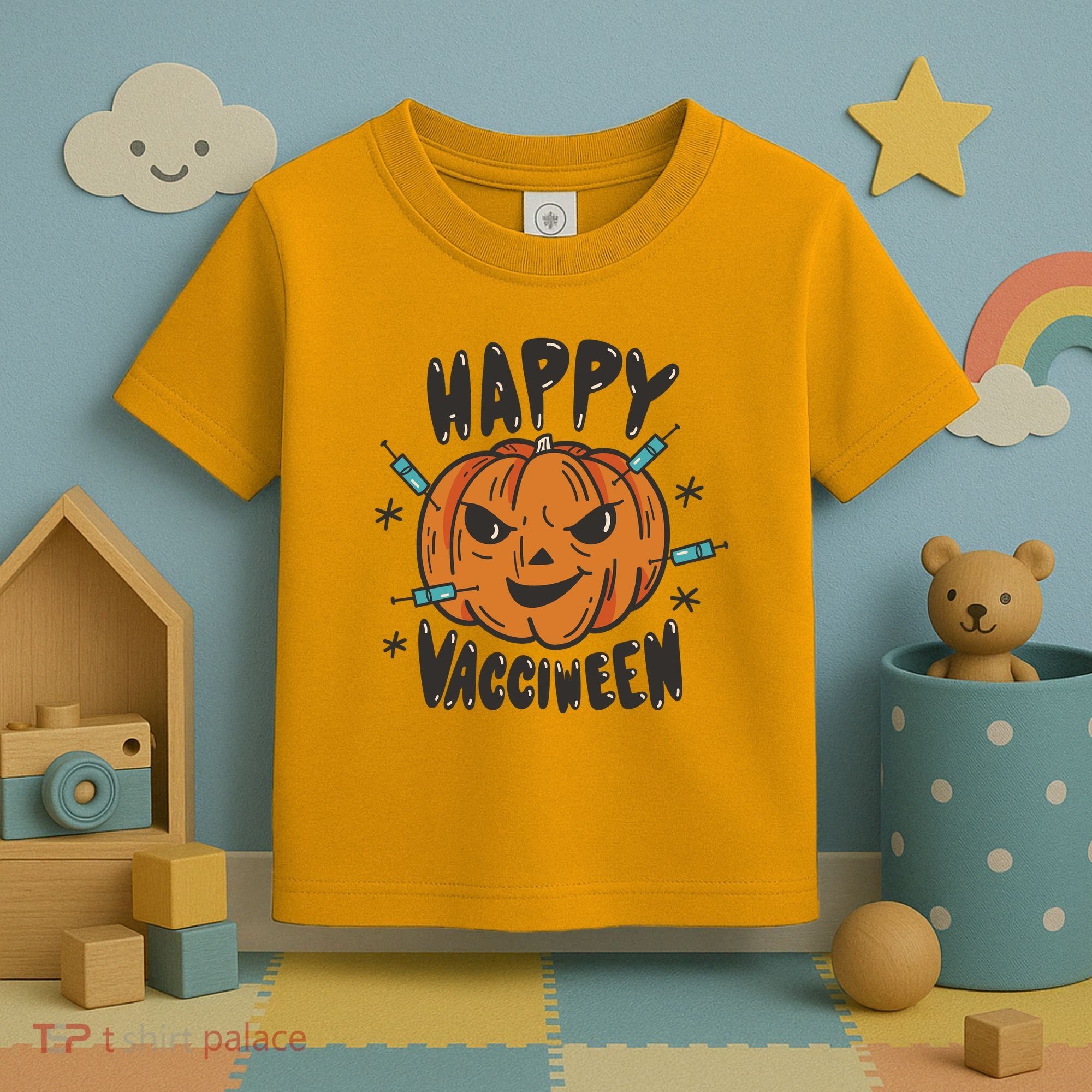 Happy Vacciween Pumpkin Toddler T-Shirt