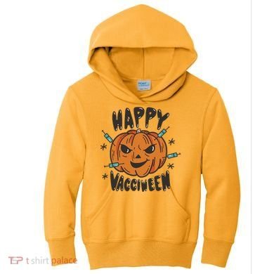 Happy Vacciween Pumpkin Kids Hoodie