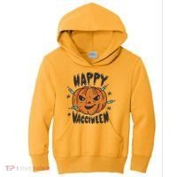Happy Vacciween Pumpkin Kids Hoodie thumb 0