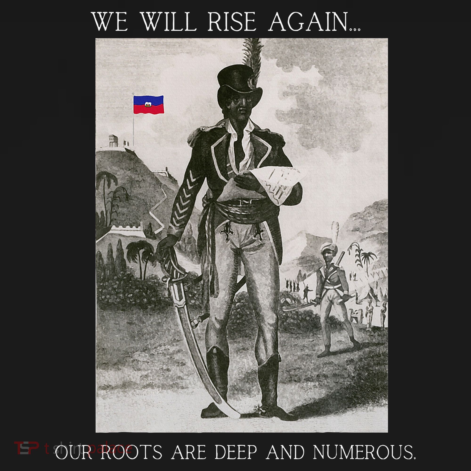HaitiS Vintage Quote We Will Rise Again T-Shirt