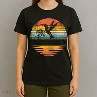 Hummingbird Vintage Sunset Hummingbirds T-Shirt thumb 4