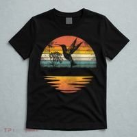 Hummingbird Vintage Sunset Hummingbirds T-Shirt thumb 5