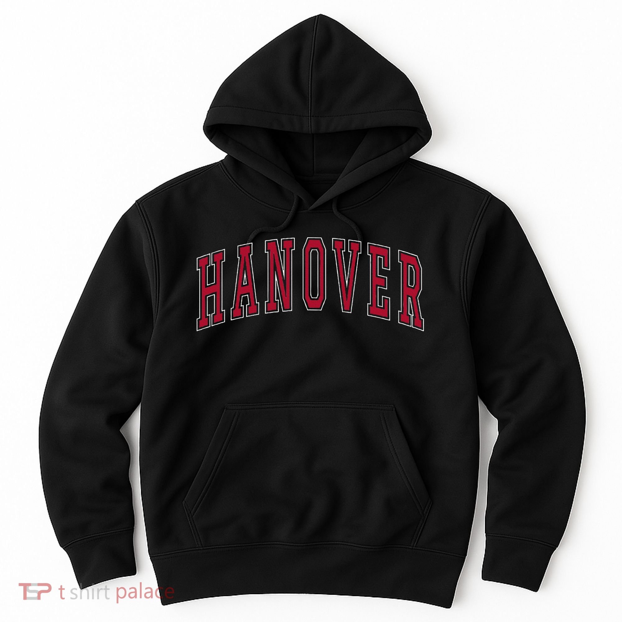 Hanover Virginia Souvenir College Style Red Text Hoodie