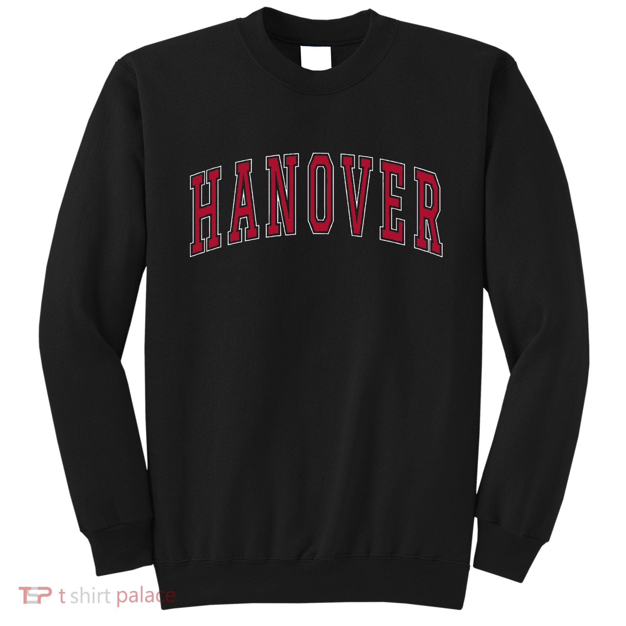 Hanover Virginia Souvenir College Style Red Text Sweatshirt