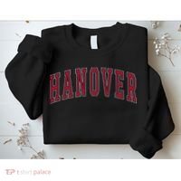 Hanover Virginia Souvenir College Style Red Text Sweatshirt thumb 2