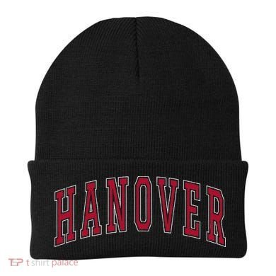 Hanover Virginia Souvenir College Style Red Text Beanie