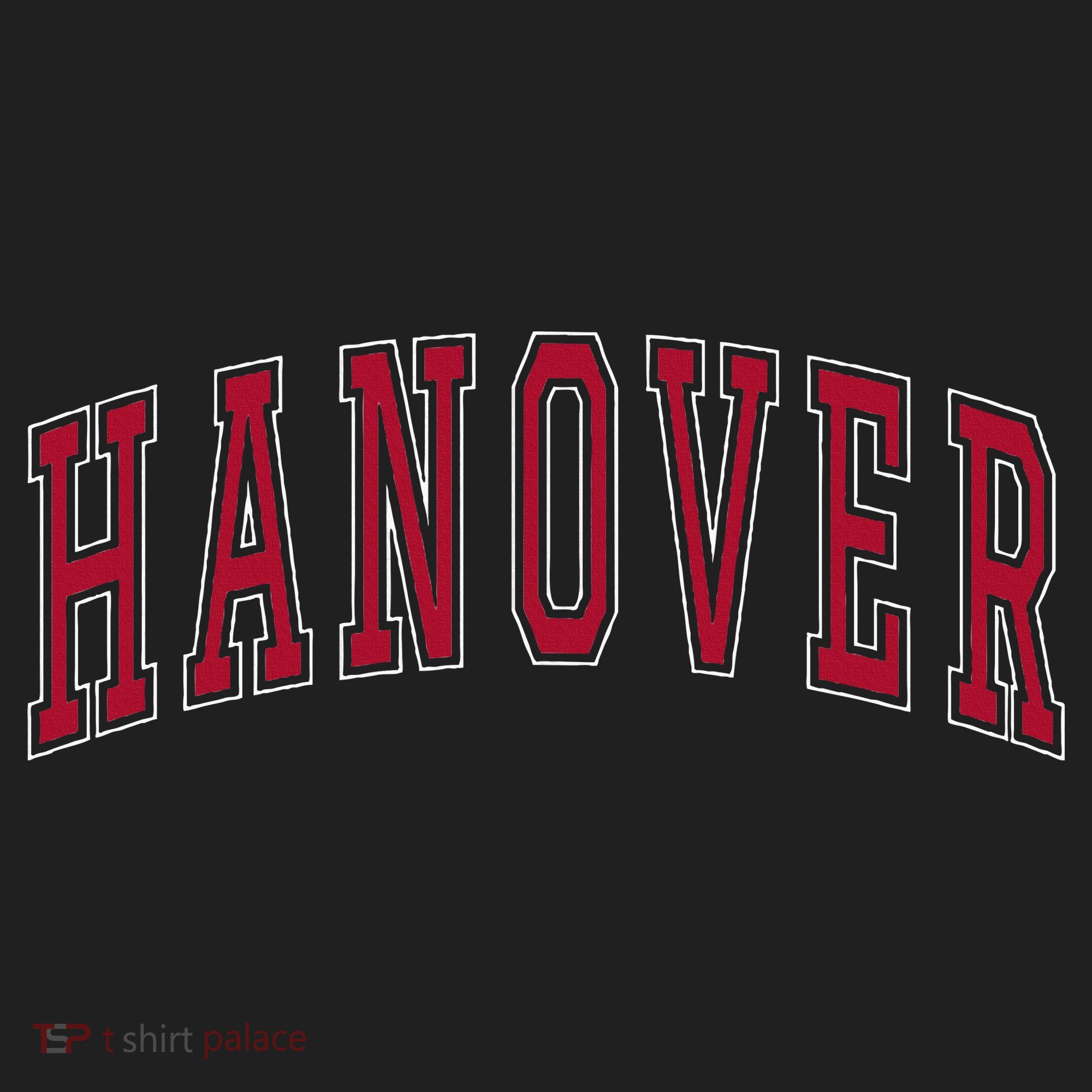 Hanover Virginia Souvenir College Style Red Text Beanie