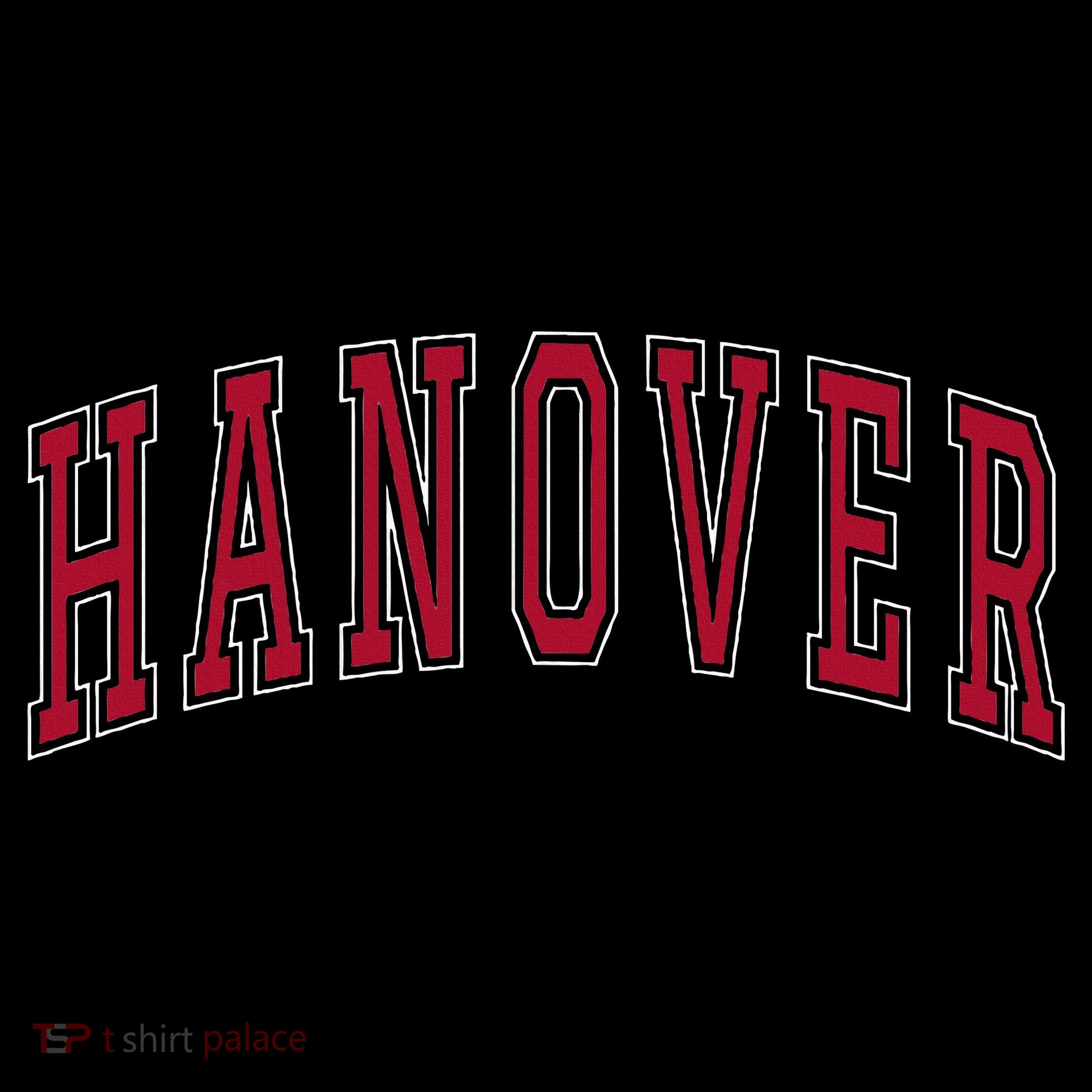 Hanover Virginia Souvenir College Style Red Text Women's Hoodie