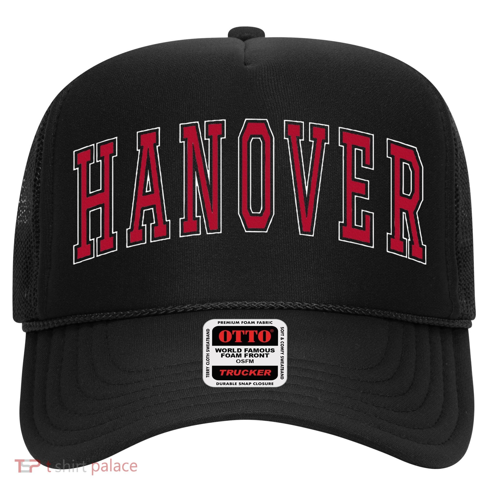 Hanover Virginia Souvenir College Style Red Text Hat