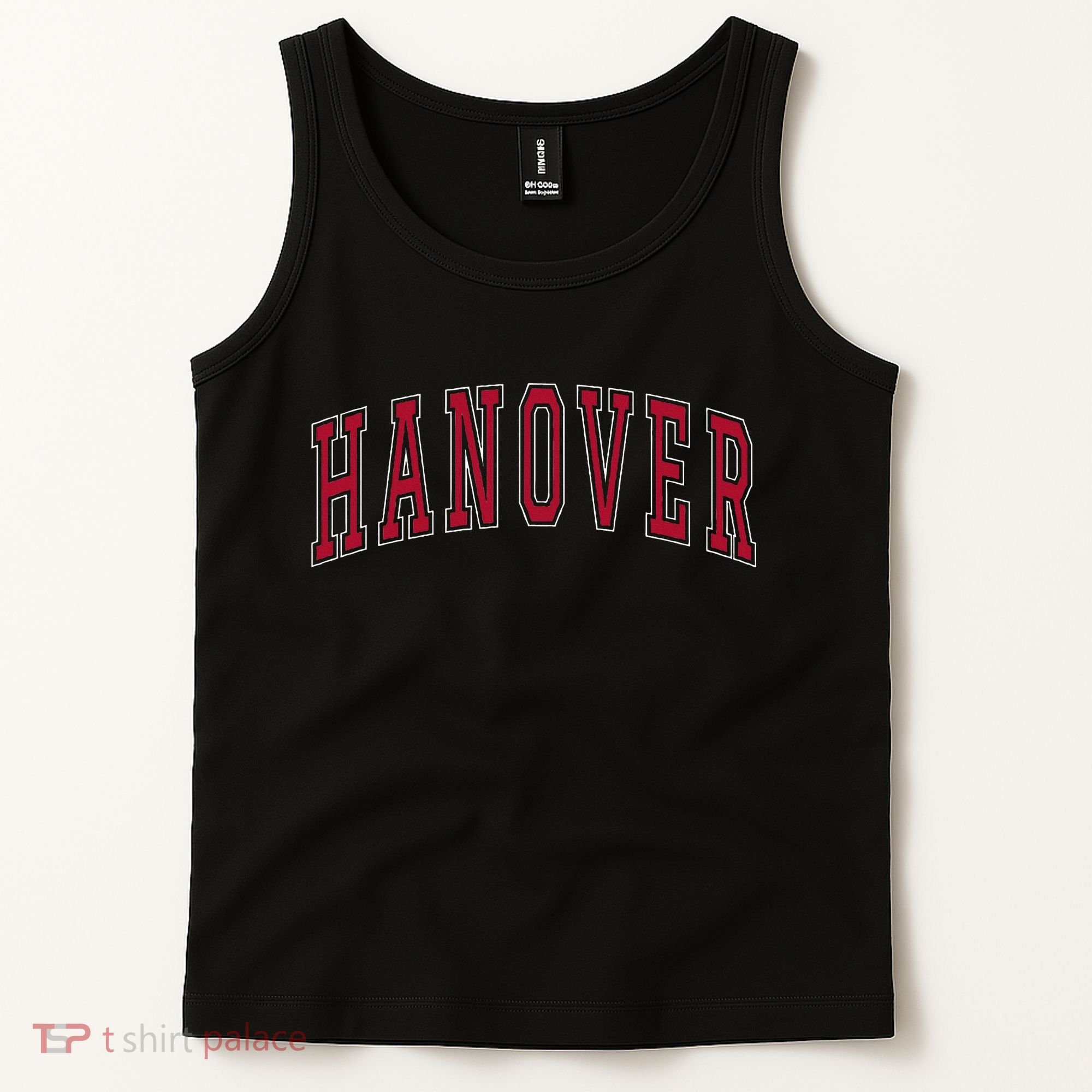 Hanover Virginia Souvenir College Style Red Text Tank Top