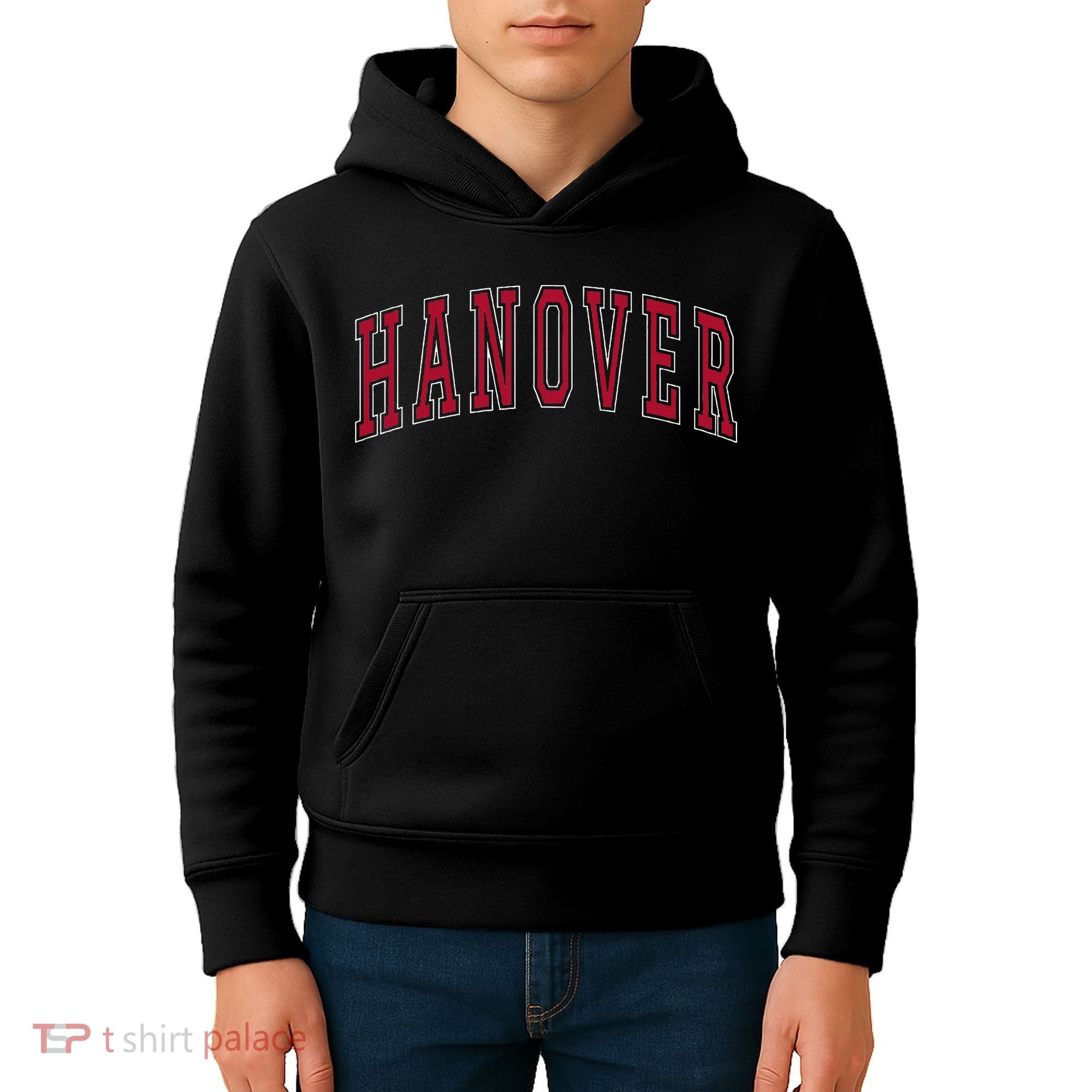 Hanover Virginia Souvenir College Style Red Text Kids Hoodie