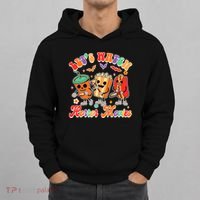 Halloween Vibes Spooky Vibes Funny Lets Watch Horror Movies Hoodie thumb 0